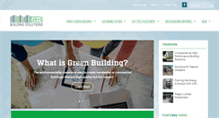 Desktop Screenshot of greenbuildingsolutions.org