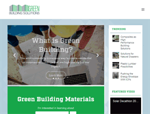 Tablet Screenshot of greenbuildingsolutions.org